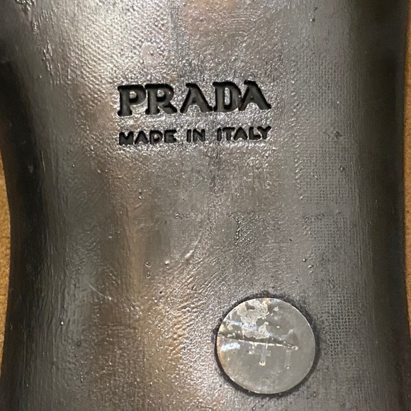 PRADA Kitten Heels Iconic Mod Buckle Square Toe 41 11 - Picture 4 of 13